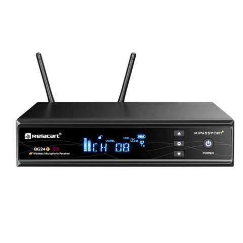 Relacart BG-24R. Receptor inalámbrico digital 2,4 GHz. Audio claro y baja latencia