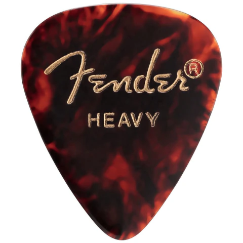 Fender Classic Celluloid 351 Heavy 0,71 mm. Púa para guitarra y bajo. Tacto clásico Fender - comprar online