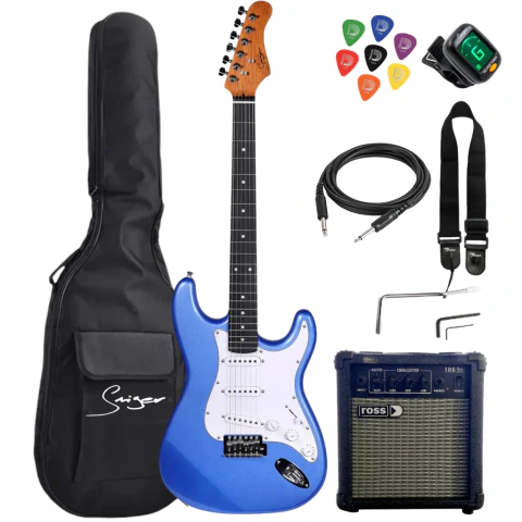 Smiger L-G1-ST Pack. Guitarra eléctrica tipo Strat con amplificador y accesorios - tienda online