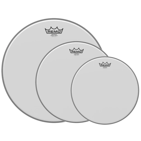Remo Emperor Vintage Coated USA - 12"-13"-16" - Set de 3 parches arenados - comprar online