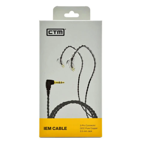 CTM IEM Standard. Cable de repuesto para In-Ear Monitor 2 pines
