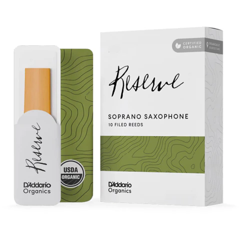 D’Addario Organic Reserve. Cañas para saxo soprano. Pack x10 selladas individualmente