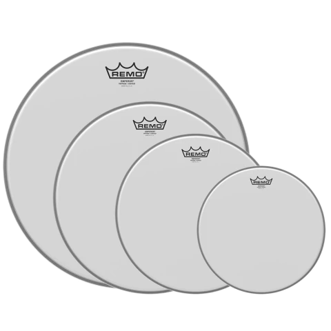 Remo Emperor Vintage Coated USA - 10"-12"-14"-16" - Set de 4 parches arenados - comprar online