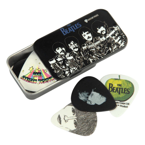 D’Addario The Beatles. Pack de 15 púas coleccionables. Medium 0.70 mm con caja metálica - comprar online