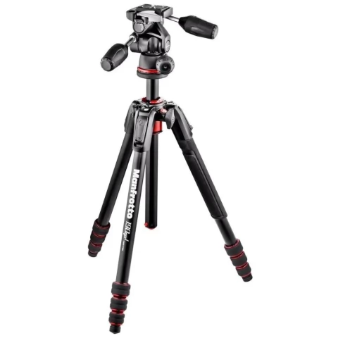 Manfrotto Kit 190XPRO3 + MH804-3W. Trípode de aluminio con cabezal 3 vías.