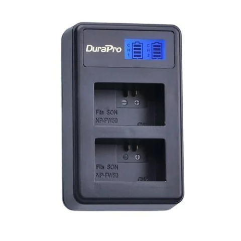 Cargador Dual Lcd Usb Para Sony Np-fw50 Sony A6300 A7 A7ii
