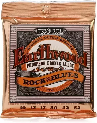 Encordado Ernie Ball Cuerdas Para Guitarra Acústica Rock & Blues 010 52
