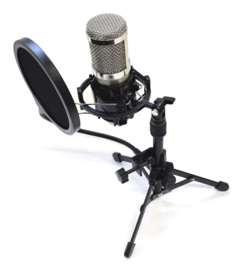 Kit Micrófono Condenser Usb Apogee C05 Con Antipop + Cable + tripode