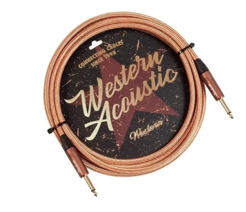 Cable Plug De Tela Estilo Vintage Western Acoustic Atx30 - 3 Metros