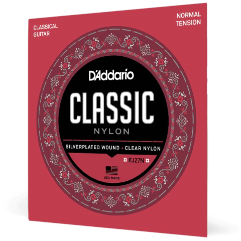 D'Addario EJ27N-3D. Pack x3 encordados para guitarra clásica criolla. Tensión normal - comprar online