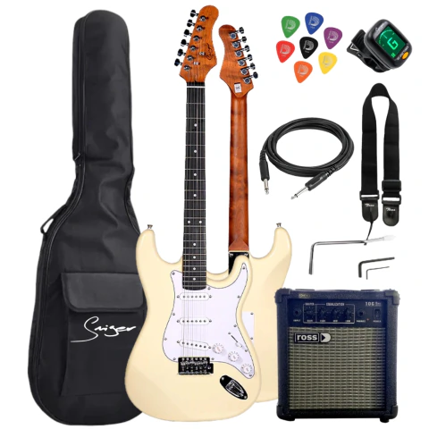 Smiger L-G1-ST Pack. Guitarra eléctrica tipo Strat con amplificador y accesorios en internet