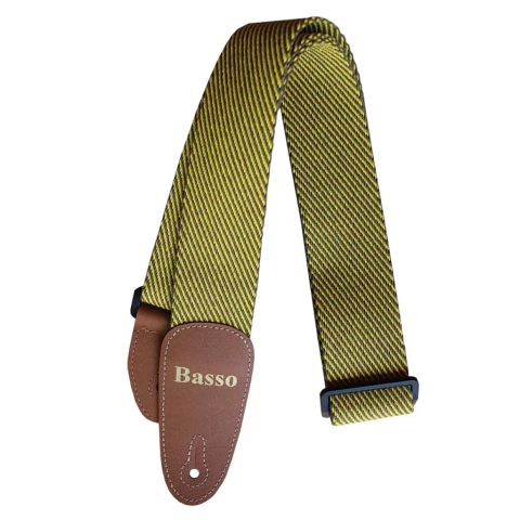 Basso EX04 Vintage Tweed. Correa de algodón para guitarra y bajo. Estilo clásico y comodidad - comprar online