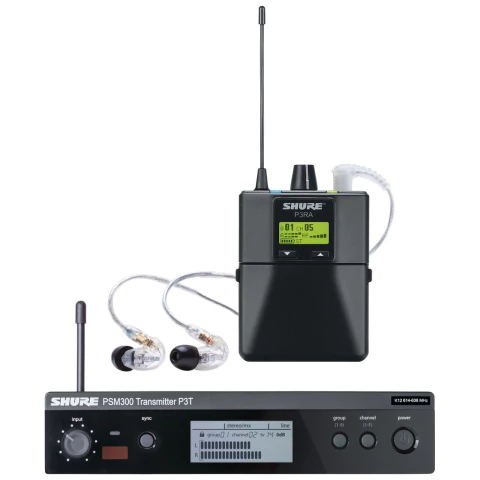 Shure PSM300/SE215 - Sistema inalámbrico de monitoreo con auriculares con Bodypack metálico - comprar online