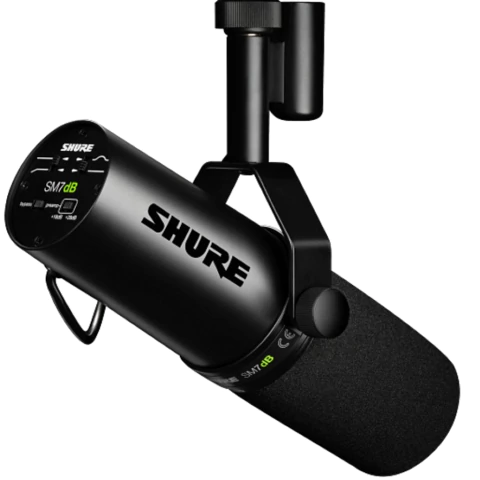 Shure SM7DB - Micrófono para Streaming Bradcast Dinámico con pramp incorporado y conector XLR - comprar online