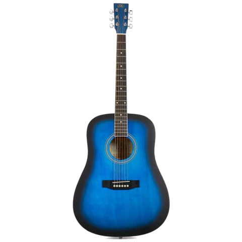 SX SD104 Natural. Guitarra acústica dreadnought con rosewood. Sonido clásico para aprender en internet