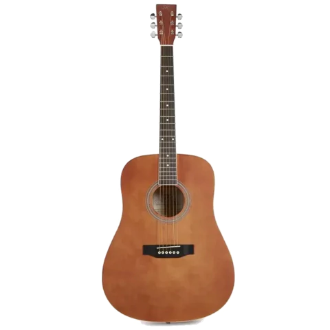 SX SD104 Natural. Guitarra acústica dreadnought con rosewood. Sonido clásico para aprender - tienda online