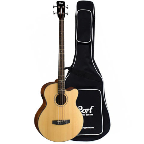 Cort AB850F. Bajo acústico jumbo cutaway. Sonido natural con electrónica Fishman