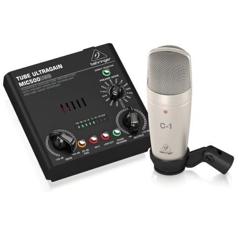 Behringer Voice Studio. Kit de grabación vocal profesional. Calidez valvular para tu voz - comprar online