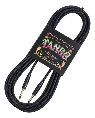 Cable Instrumento Plug Western 3mts Entelado Recto Negro