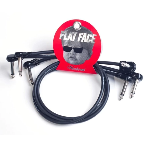 Western FlatFace. Pack de 3 cables silent para interpedal con plugs angulares - comprar online