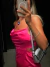 VESTIDO SATÉN PINK IMPORTADO en internet