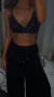 CROPTOP STRASS CUT IMPORTADO - sale sin cambio
