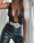 Image of BODYSUIT NY STRASS LACE UP IMPORTADO