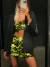 SET DISCO GREEN IMPORTADO (BANDEAU + SKIRT) - comprar online