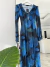VESTIDO FIRENZE BLUE MICROTUL LARGO IMPORTADO - tienda online