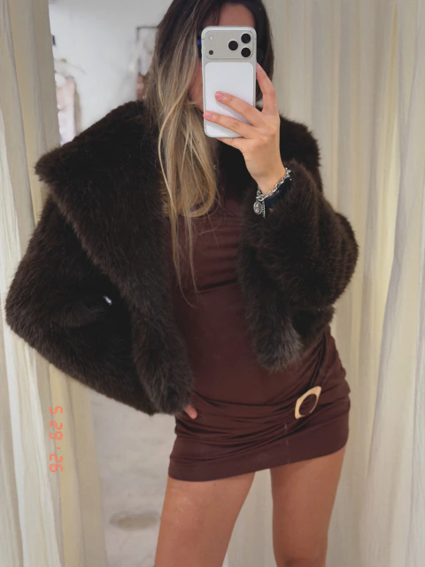TAPADO WILL FAUX FUR CHOCOLATE