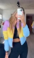 CAMPERA PUFFER RAINBOW INFLABLE IMPORTADA