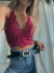 CROPTOP RANDY GUIPURE IMPORTADO (PUSH UP) - SIN CAMBIO