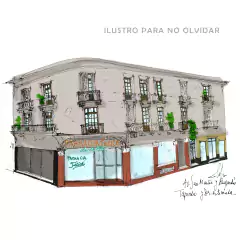 Postales de la arquitectura demolida o en riesgo en apoyo a Ilustro para no olvidar - Natz Kerba Ilustrando