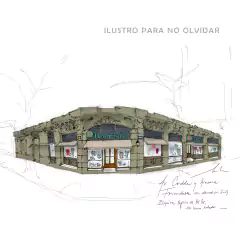Postales de la arquitectura demolida o en riesgo en apoyo a Ilustro para no olvidar en internet