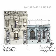 Postales de la arquitectura demolida o en riesgo en apoyo a Ilustro para no olvidar - tienda online