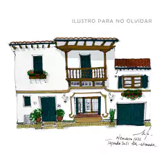 Postales de la arquitectura demolida o en riesgo en apoyo a Ilustro para no olvidar - Natz Kerba Ilustrando