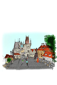 Ilustracion Puente de Carlos