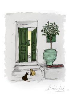 ilustracion puerta