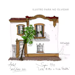 Postales de la arquitectura demolida o en riesgo en apoyo a Ilustro para no olvidar - Natz Kerba Ilustrando