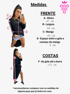 blusa feminina manga longa mullet 