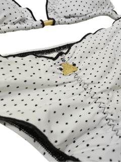 Biquíni Empina Bumbum Poá - Uva Rosa Boutique 