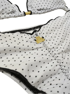 Biquíni Empina Bumbum Poá - Uva Rosa Boutique 