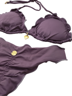 biquíni empina bumbum ripple cortininha roxo violeta 