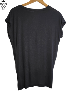 blusa linho feminina preta 