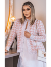 casaco tricot pied poule