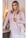 casaco tricot pied poule
