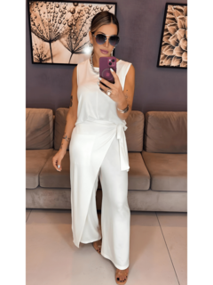 conjunto feminino regata calça envelope 
