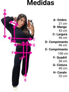 conjunto em moletinho 