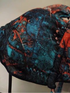 maiô engana mamãe estampado ripple bojo removível empina bumbum