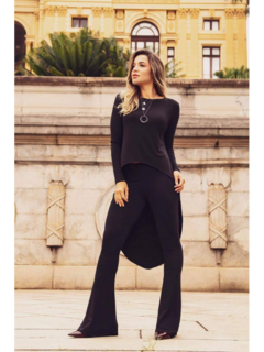 blusa feminina manga longa mullet 
